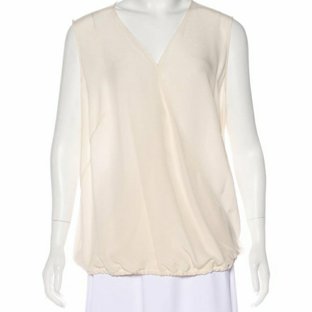 Akris Silk Cream Blouse NWOT